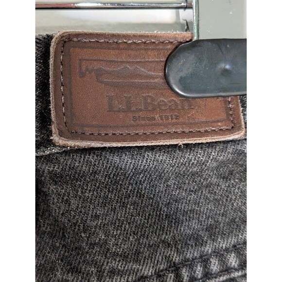 L.L. Bean LL Double L Jeans Men's 34x29 Classic Fit Black Denim 100% Cotton EUC - Picture 5 of 5
